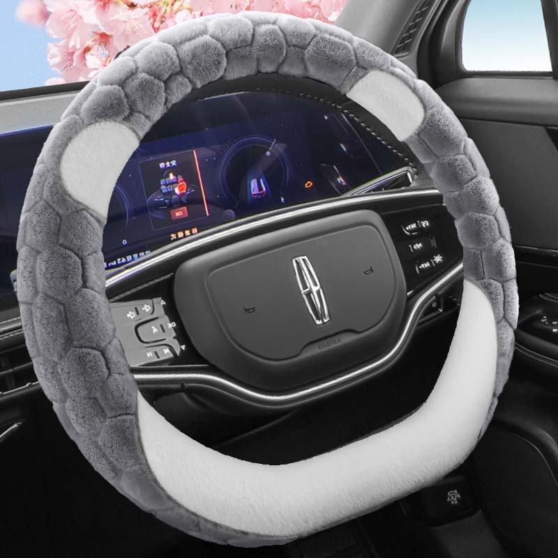 林肯Z冒险家 飞行家 航海家 领航员专用汽车毛绒方向盘套冬季保暖