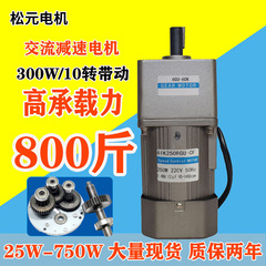 调速电机220v交流减速电机25W60W90W180W300W400W微型齿轮马达