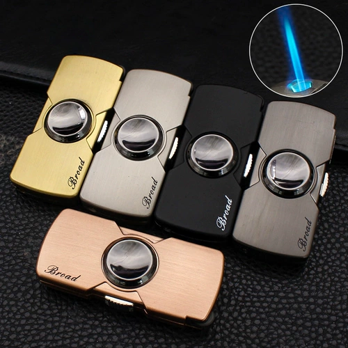 Волчок для пальца, надувная ветрозащитная металлическая креативная зажигалка для друга, популярно в интернете, антистресс