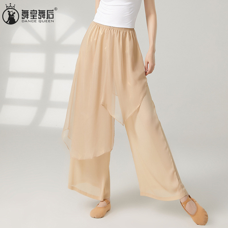 古典舞舞蹈服装女飘逸裙裤雪纺裤