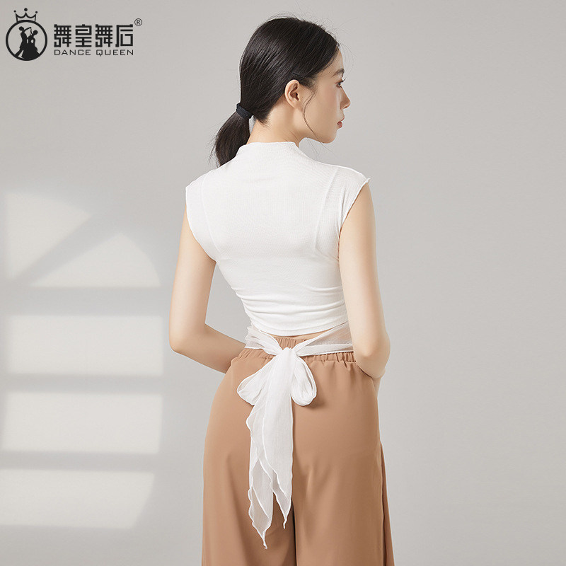 古典舞形体练功服上衣露背现代舞