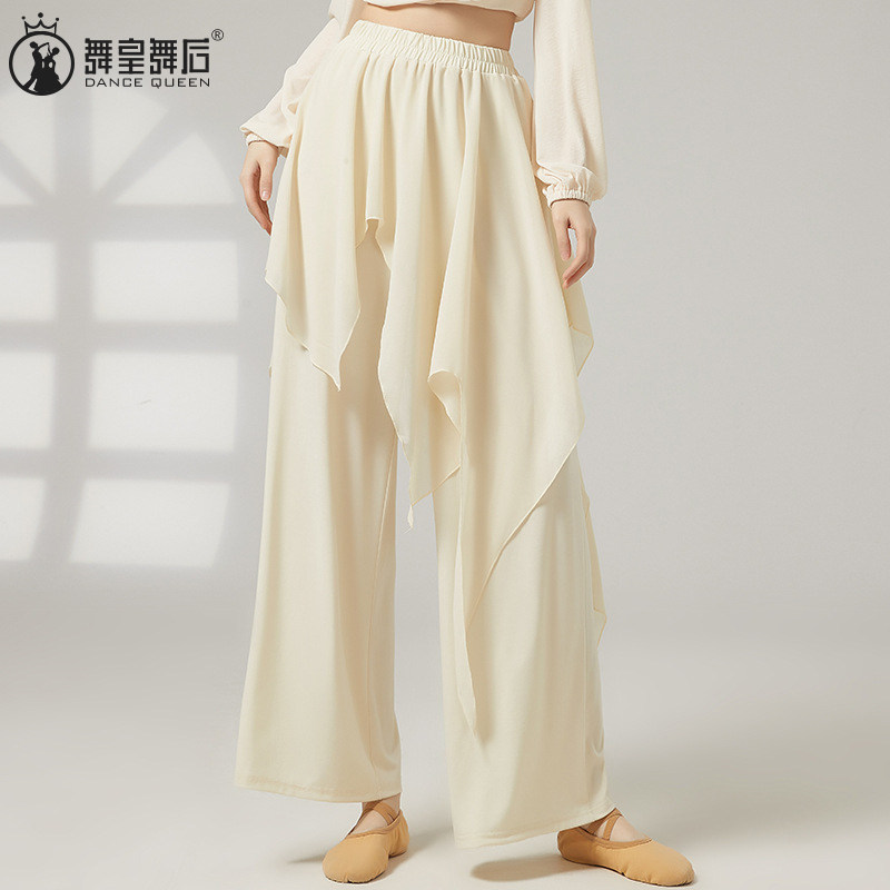 练功服舞蹈裤裙女宽松演出服飘逸