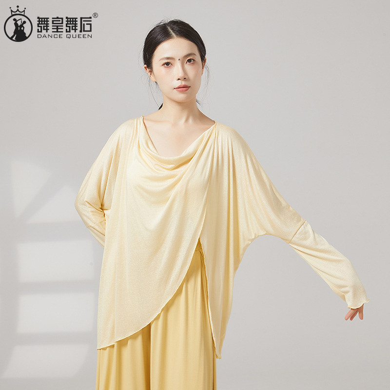 古典舞飘逸宽松长袖罩衫上衣女