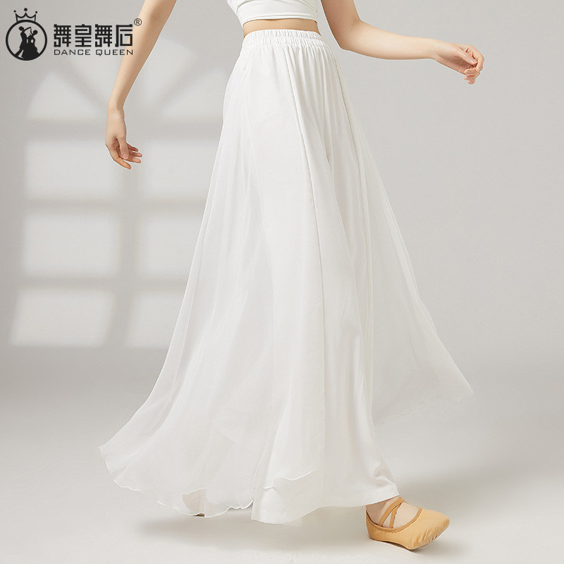 古典舞阔腿裤演出服女飘逸雪纺裤现代舞练功服舞蹈裤女宽松裤子