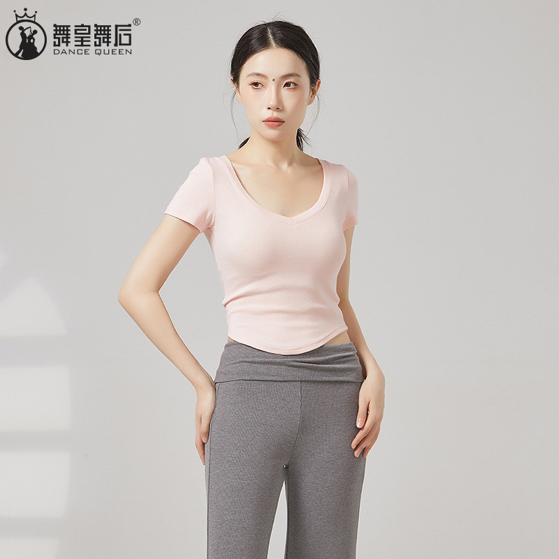现代舞修身短袖舞蹈服古典舞上衣