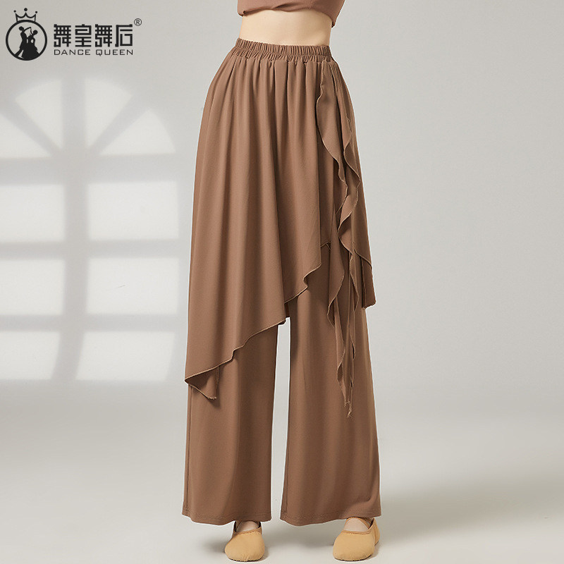 飘逸阔腿裤跳舞衣服中舞蹈裤