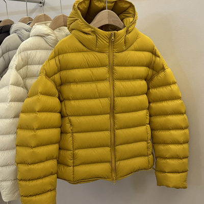 韩版连帽2025冬季新款排骨羽绒服