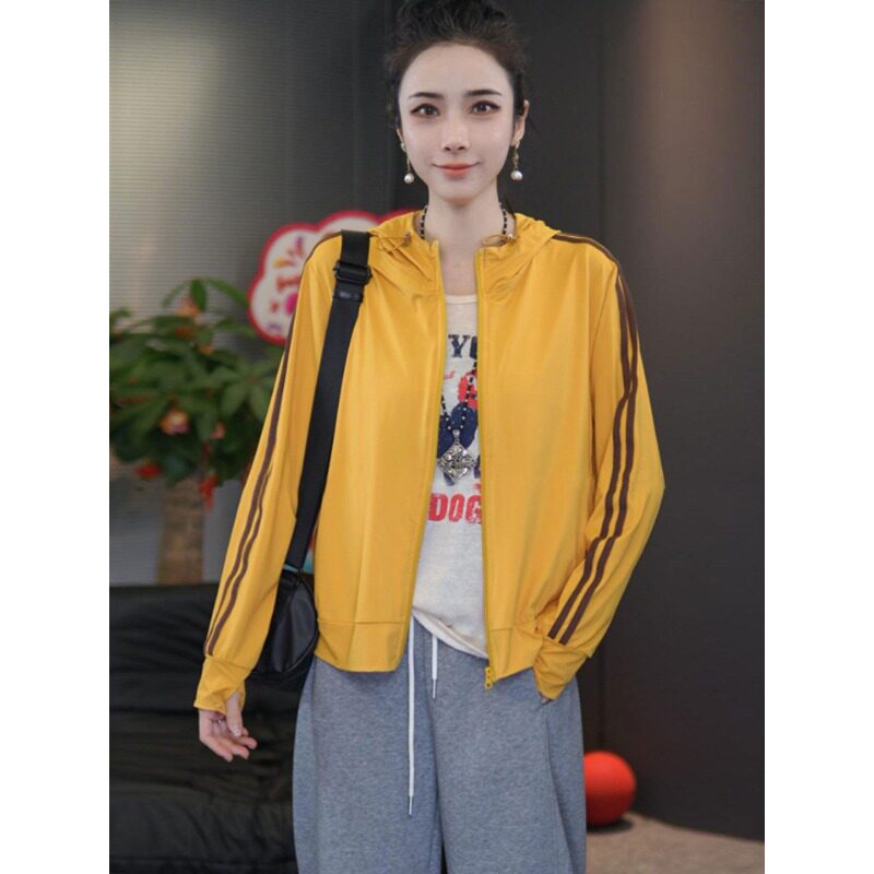 欧货时尚连帽防晒衣女2026春季新款休闲百搭宽松显瘦凉快上衣外套