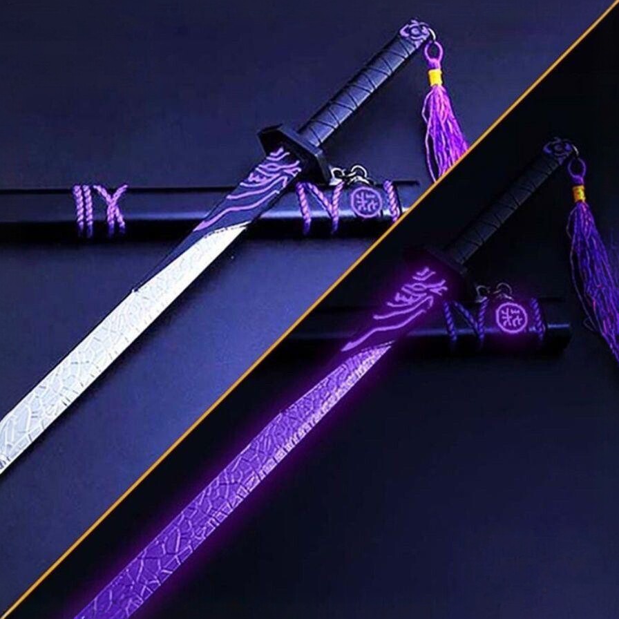 魔刀千仞的刀夜光魔刀大号合金儿童玩具剑礼物刺客令牌模型未开刃图片