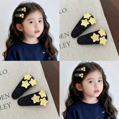 儿童闪亮五星亮片发夹bb夹