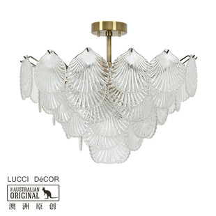 8LT复式 ADELE 楼水晶大吊灯轻奢大气别墅玻璃大吊灯 decor Lucci