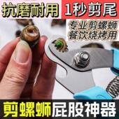 特厚剪螺丝屁股神器不打滑田螺剪尾机不锈钢石螺翦田螺去尾神器