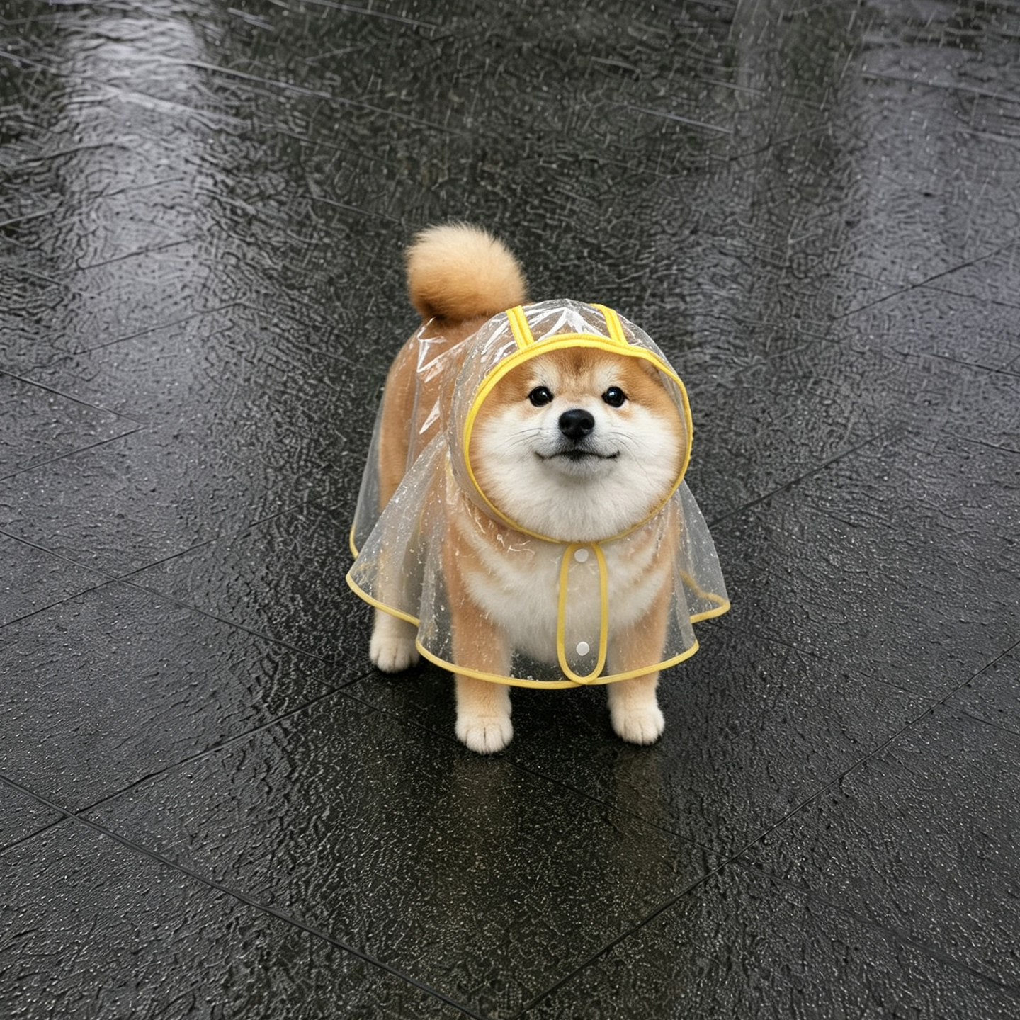 狗雨衣斗篷透明披防水宠物