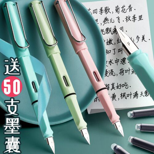 莫兰迪正姿钢笔吸墨式硬笔