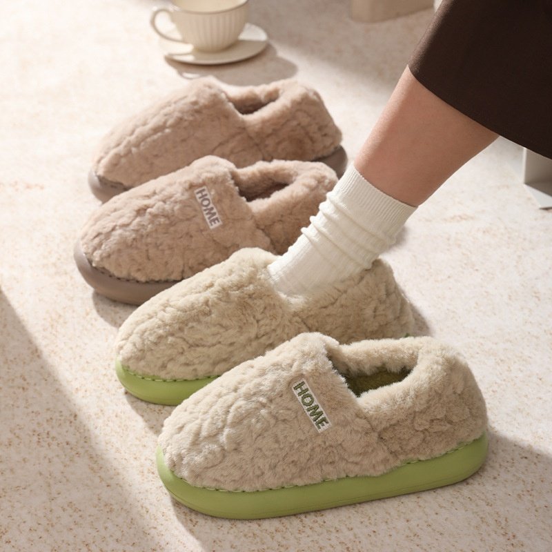 包跟棉拖鞋男士秋冬季2025新款家居室内防滑保暖外穿毛绒毛毛拖鞋,女鞋,棉鞋,淘宝优惠券,粉丝福利购,淘宝优惠卷