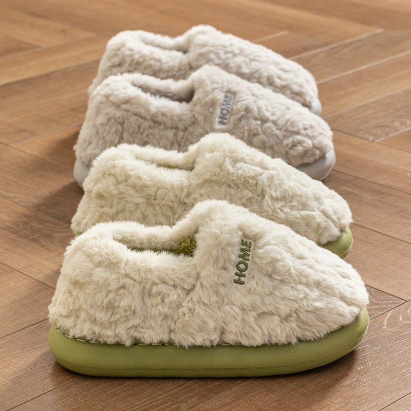 踩屎感棉拖鞋女士冬季包跟2025新款室内家居厚底保暖毛毛绒棉鞋男,流行男鞋,休闲拖鞋,淘宝优惠券,粉丝福利购,淘宝优惠卷