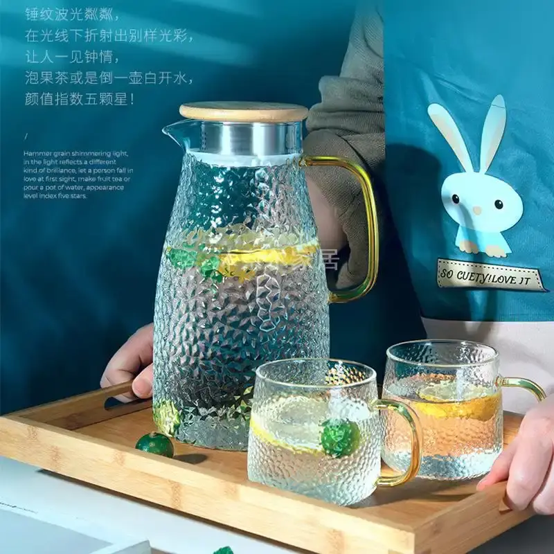 轻奢花茶壶泡茶大茶壶商用高硼硅