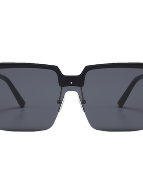 防紫外线方形半框男女同款墨镜