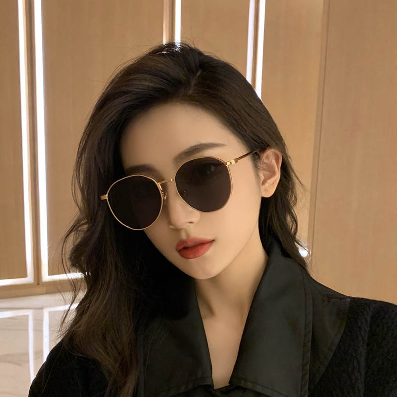 金丝多边形男士开车潮配太阳镜