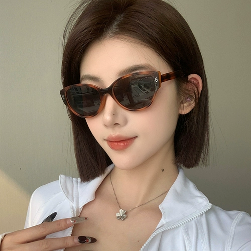 Ретро солнцезащитные очки, кошачий глаз, популярно в интернете, защита от ультрафиолета, изысканный стиль