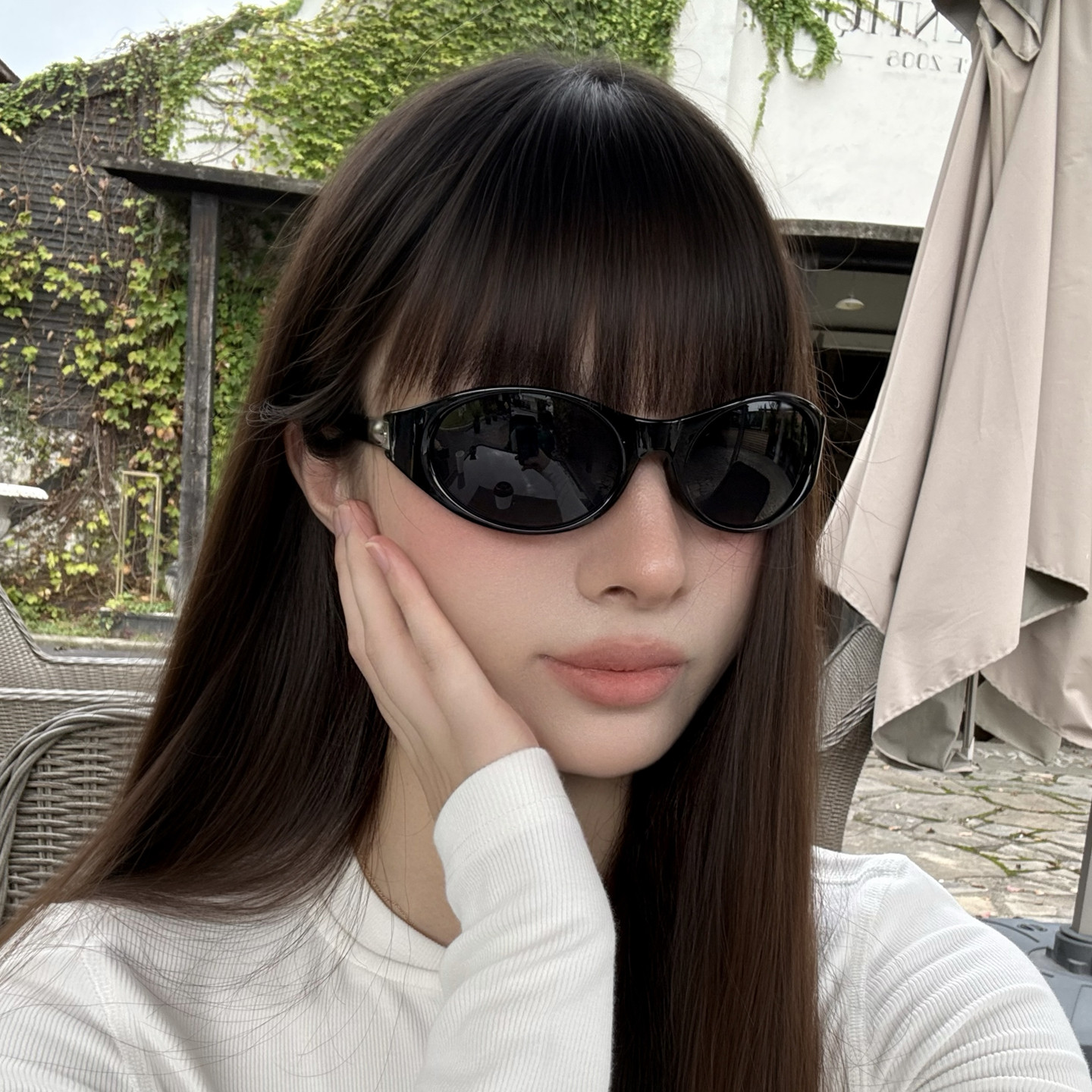 猫眼墨镜欧美轻奢风高级感网红明星同款太阳眼镜遮阳防紫外线秋冬
