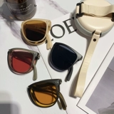 Брендовые ретро солнцезащитные очки, изысканный стиль, популярно в интернете, в корейском стиле, по фигуре