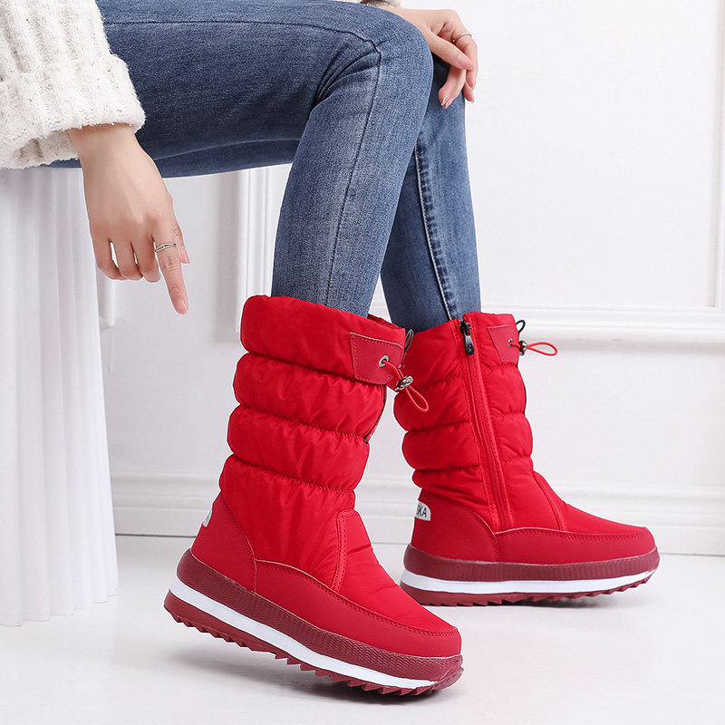 冬季新款女靴加绒保暖时尚潮靴学生棉靴东北雪地靴女平底防滑冬靴,女鞋,时尚雪地靴,淘宝优惠券,粉丝福利购,淘宝优惠卷