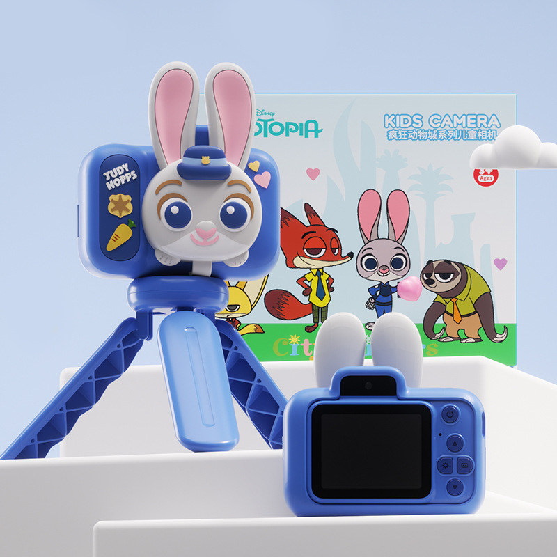 疯狂动物城支架相机卡通形象高清双摄数码相机尼克朱迪女儿童玩具