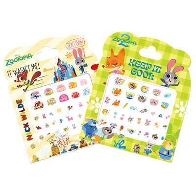 尼克朱迪儿童美甲贴纸