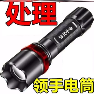 珍便携小户外灯 特种兵手电筒LED强光超亮大功率远射可充电迷你袖