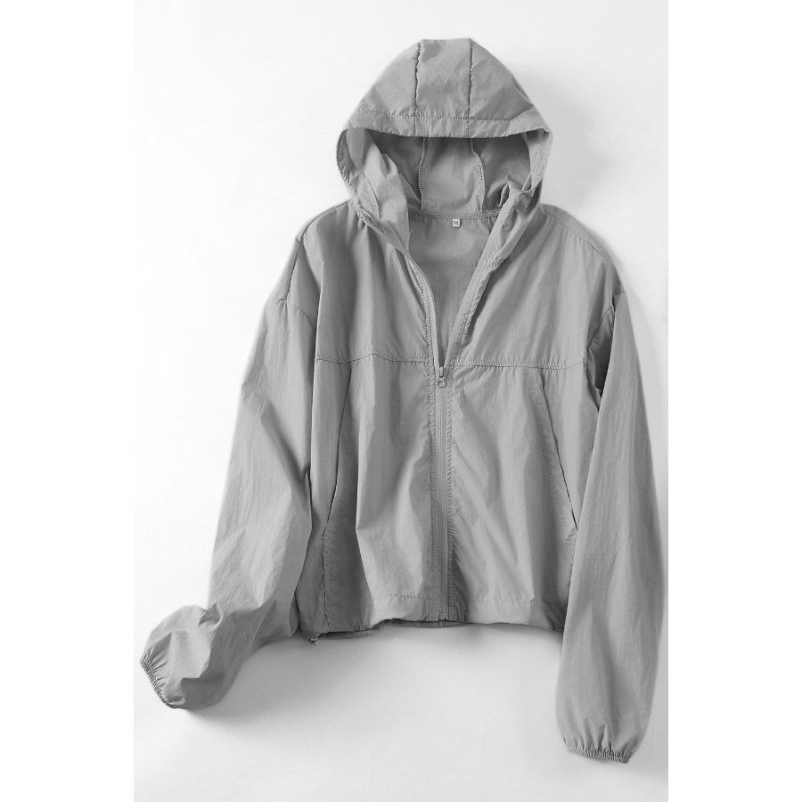 夏季防晒衣女新款2025小个子防紫外线透气时尚轻薄外套短款防晒服