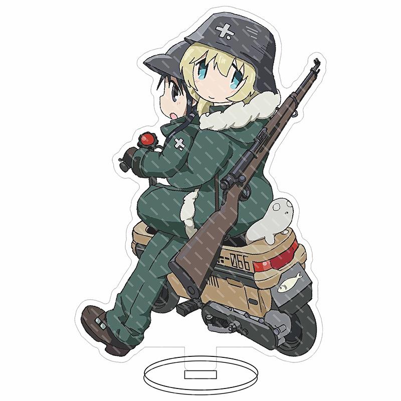 动漫少女终末旅行亚克力大立牌 千户 尤莉 亚克力摆件样品展示