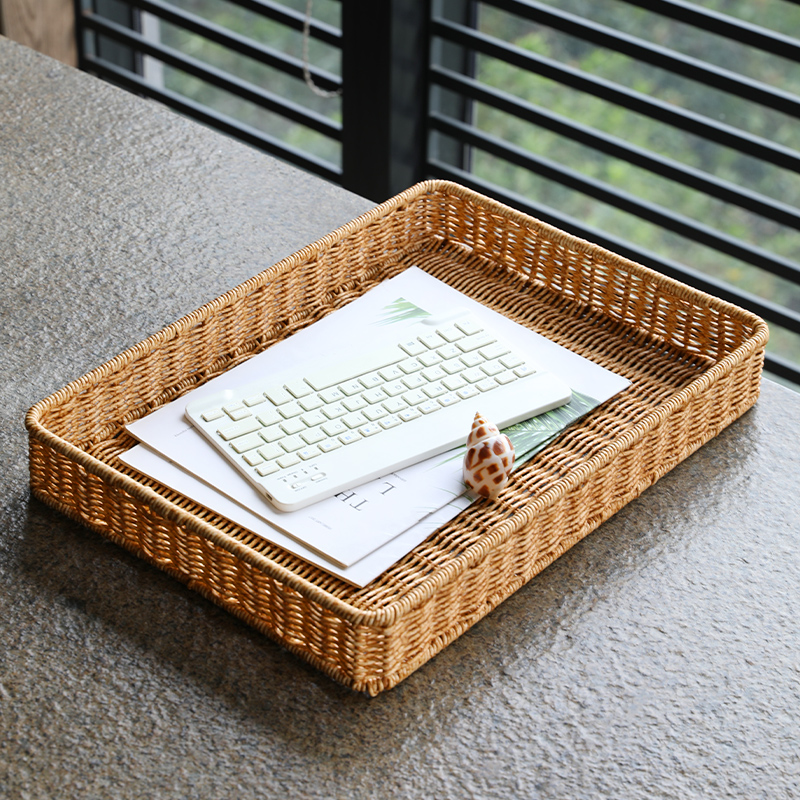 桂味源长方形面包超市零食托盘