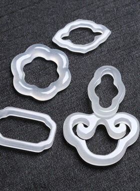 天然金丝玉白玉镂空吊坠 DIY耳饰项链流苏压襟璎珞配饰