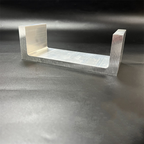 U型大槽铝190X65X10X15mm不等厚槽铝型材内径160mm工业建筑滑槽u