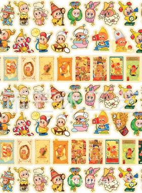 新款彩边星星人美区日区TK爆款亚克力片贴片饰品配件2468cm