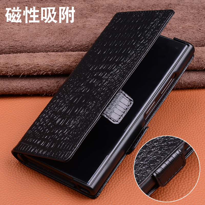适用华为mateXS2手机壳matex2/x5/x6折叠屏真皮套翻盖x3高档v2/v5商务保护套磁吸荣耀magicvs2全包防摔v3外壳