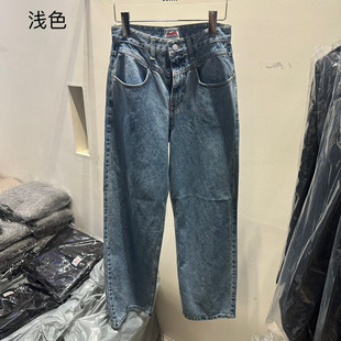 outfit 韩国代购正品2025秋冬新款衣橱C位经典丹宁色牛仔裤女