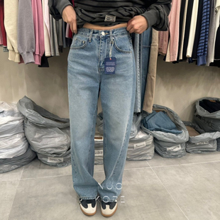 现货REMAKING韩国正品小众设计师品牌2026春款显瘦直筒牛仔裤女