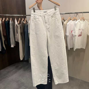 现货REMAKING韩国正品小众设计师品牌2026春款高腰直筒牛仔裤女