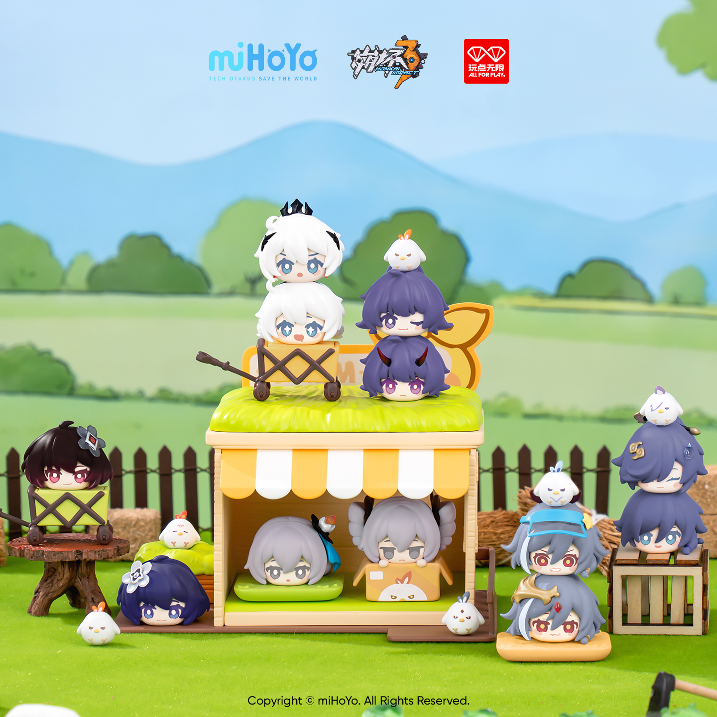 玩点无限崩坏3牧场物语系列超级叠叠乐第①弹周边潮玩桌面摆件