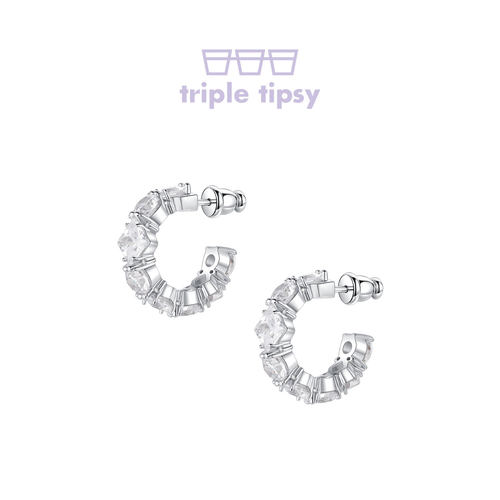 tripletipsy超闪仙女锆石耳环
