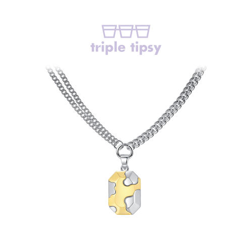 triple tipsySKIN奶牛纹理项链 牛骏峰同款 中性情侣款
