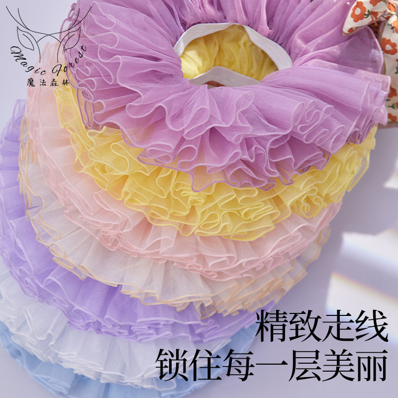 儿童舞蹈服短裙芭蕾体操服中国舞练功服半身纱裙蓬蓬裙跳舞演出服