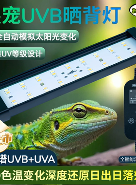 Matezoo爬宠UVB灯晒背灯补钙灯饲养箱防逃网灯UVA灯乌龟守宫陆龟