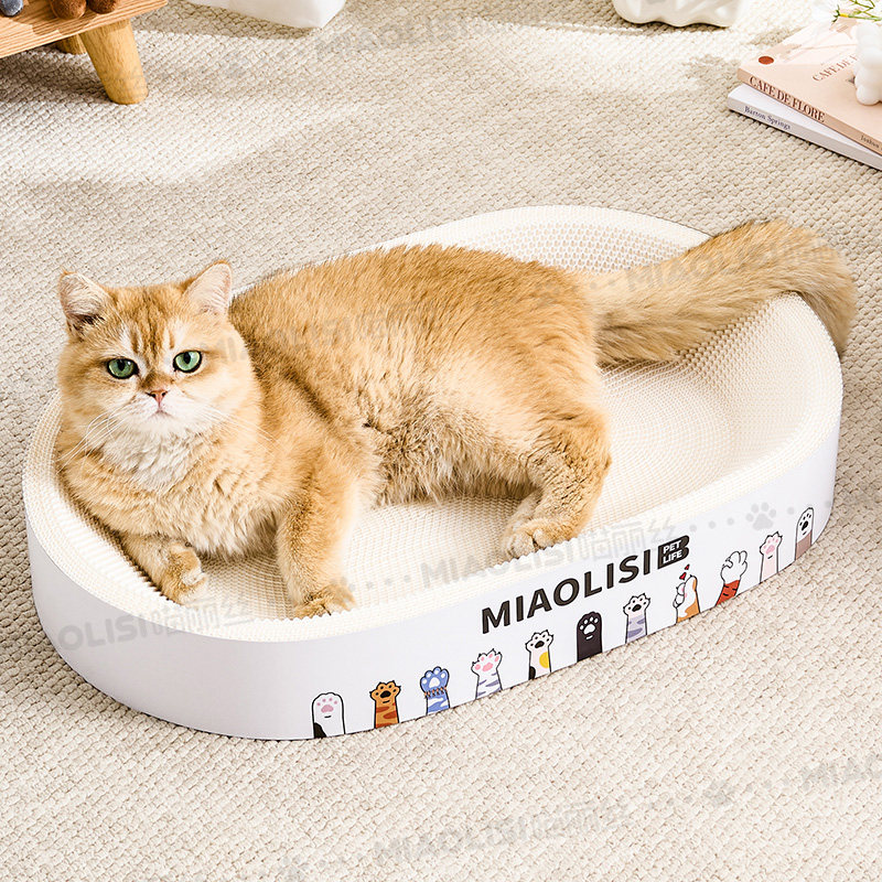 白牛卡猫抓板猫窝一体耐抓耐磨不掉屑超大号高质量猫咪玩具磨抓图片