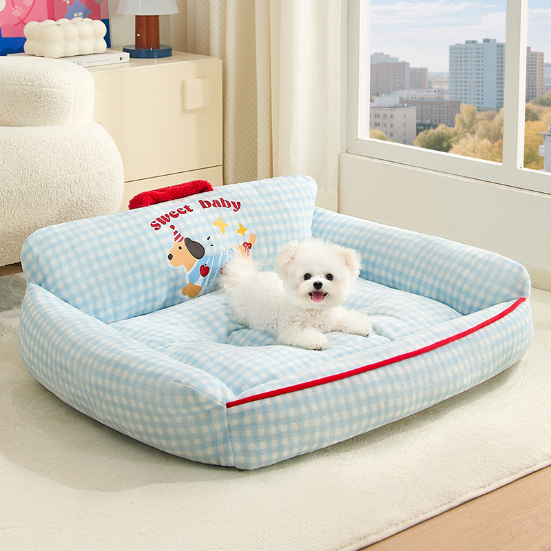 新款宠物窝四季通用可拆洗小型犬狗床沙发猫咪睡觉用冬季保暖狗窝