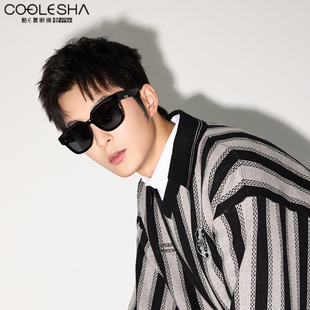 酷E夏新款太阳眼镜潮流方框墨镜可配近视墨镜防晒修颜58041