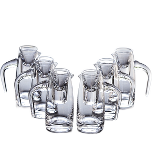 二两分酒器家用白酒杯套装酒具一壶一杯小号一口子弹烈酒杯带刻度