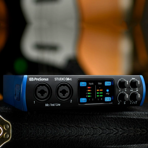Presonus purisana Studio26c Sound Card Установка Audio Bard USB -интерфейс USB -интерфейс
